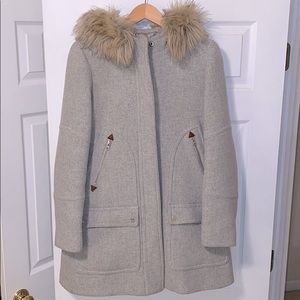 J Crew Chateau parka in Italian stadium cloth wool